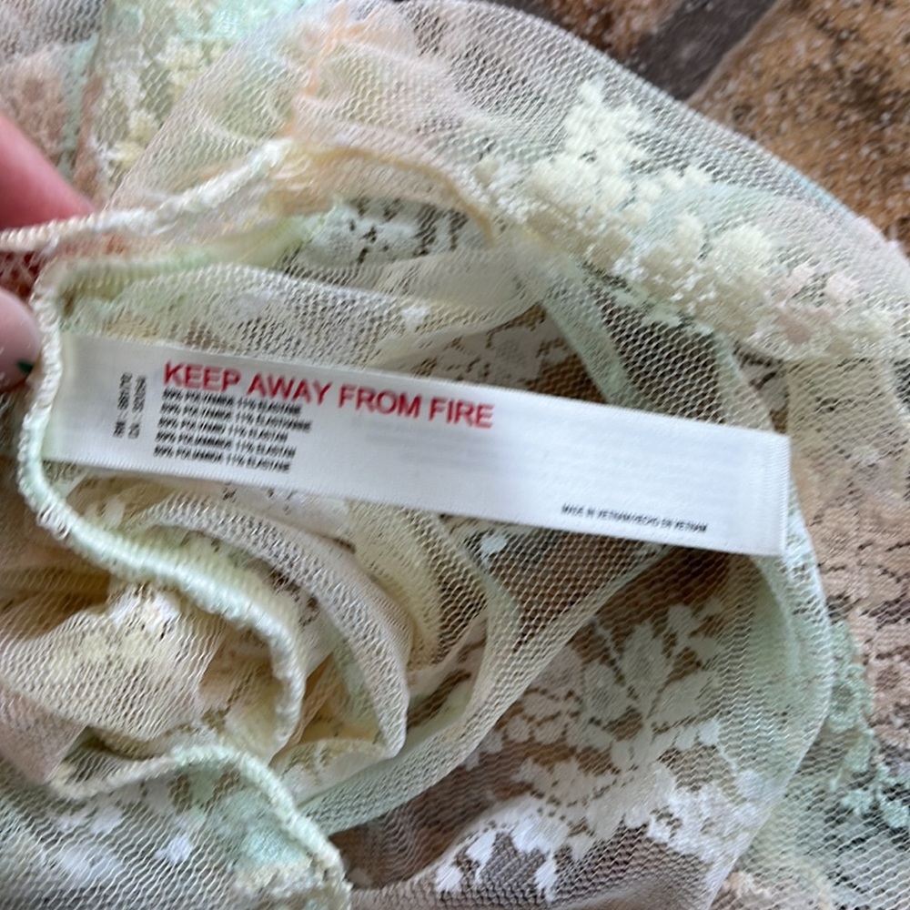 Free People “Intimately” mesh tee. Size S. - Picture 5 of 6
